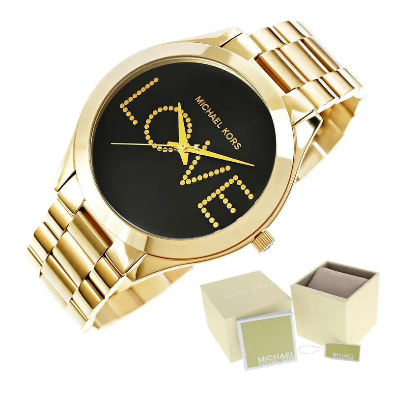 Michael Kors Slim Runway Gold-tone Ladies Watch- MK3803